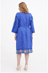 Blue dress embroidered with Orzhitsa.
